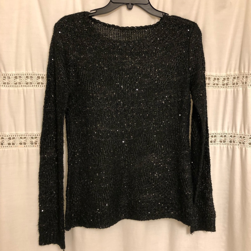 Sequined Sweater Black size Standard (small)